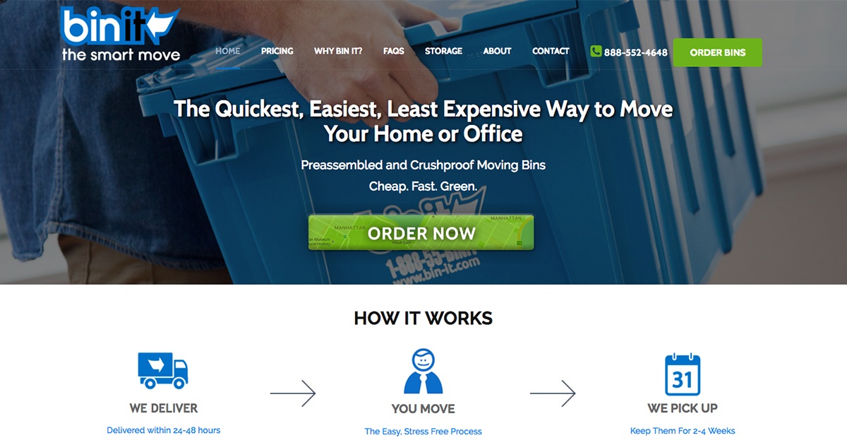 Bin It Moving and Storage Hoboken NJ Movers Hudson County NJ