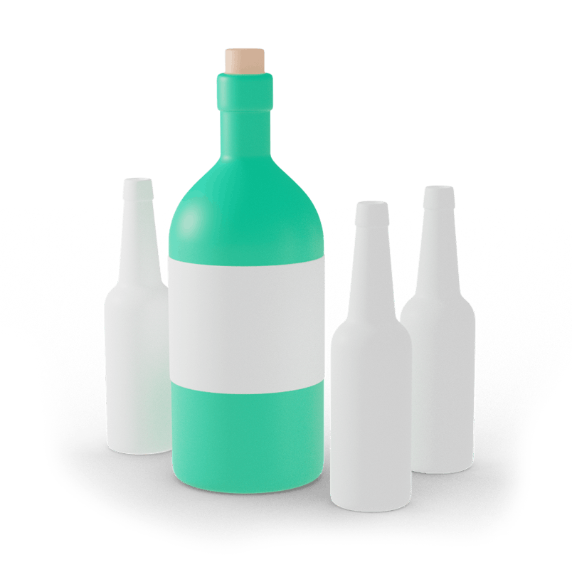 Glass waste collection Bins.co.uk