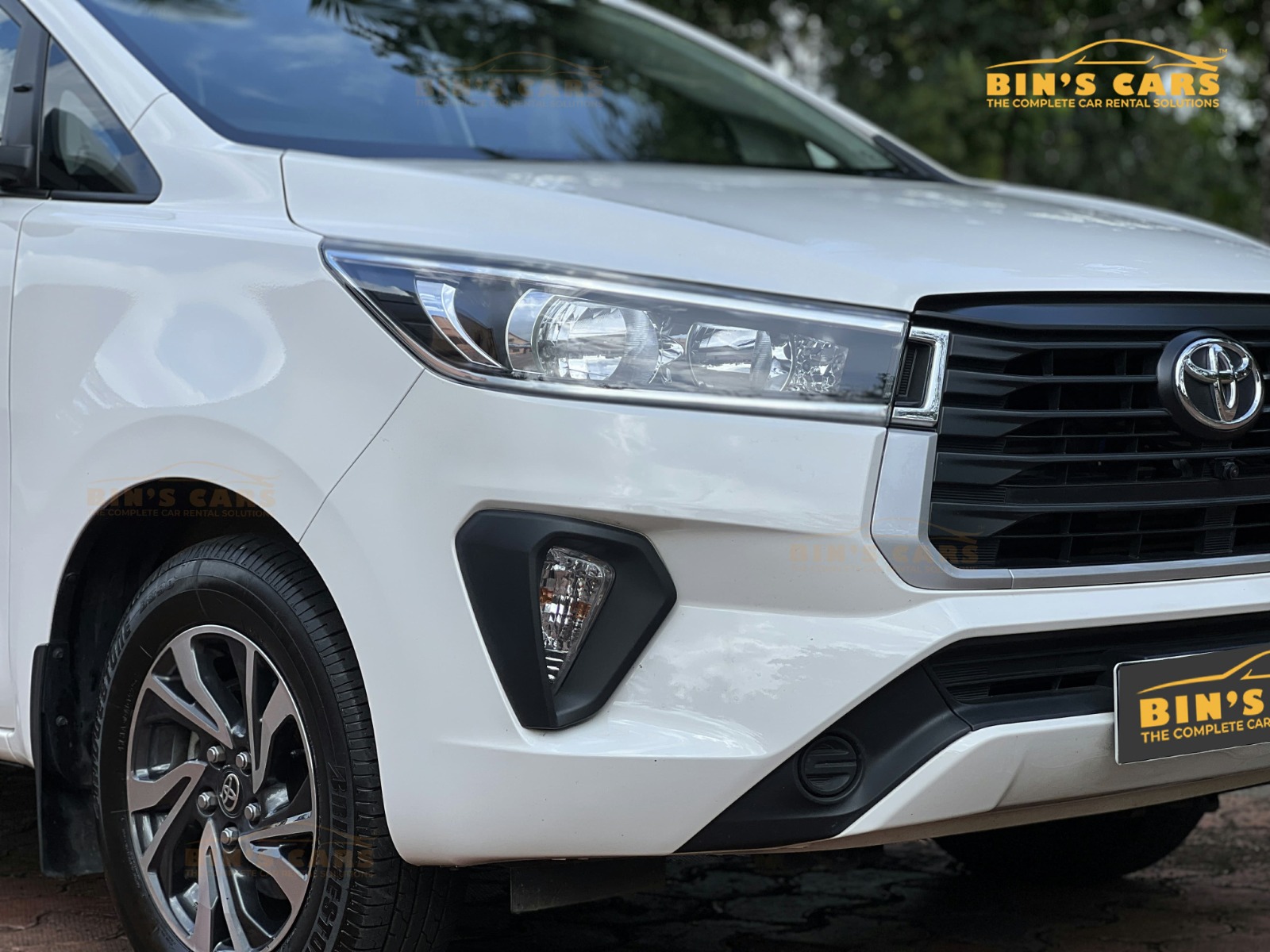 Toyota Innova Crysta Automatic Car for rent in Kerala BinsCars