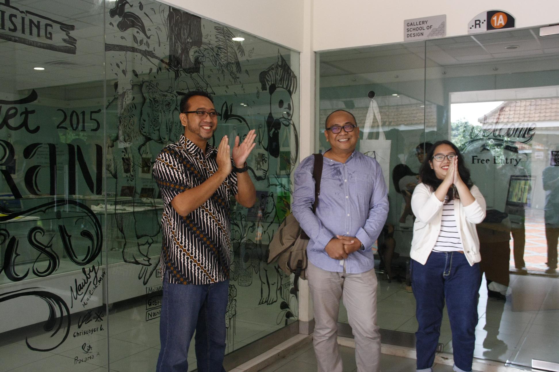 PAMERAN ILUSTRASI MAHASISWA DKV BINUS UNIVERSITY KARYA DAN CHARITY