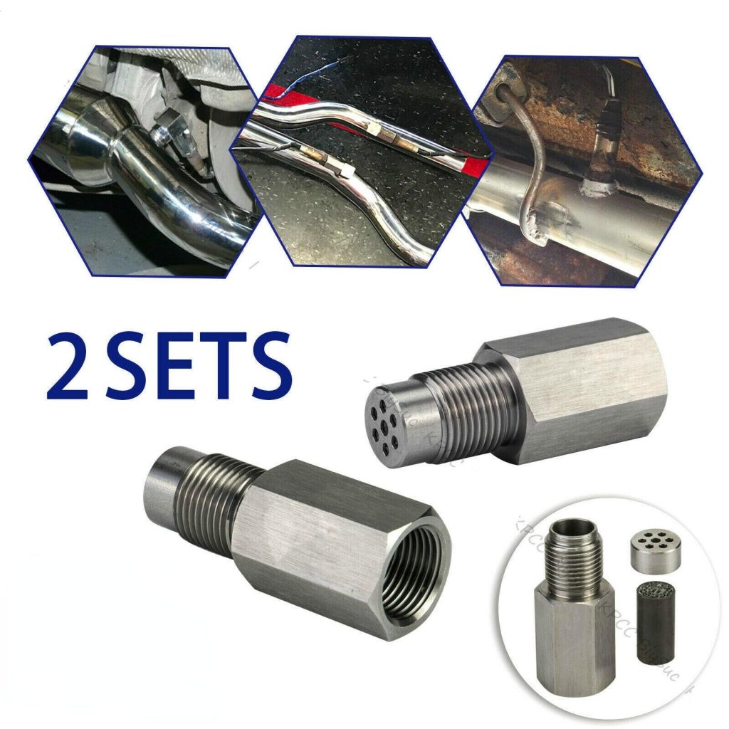 90 Degree Oxygen O2 Sensor Connector 80mm Stainless Steel Oxygen O2