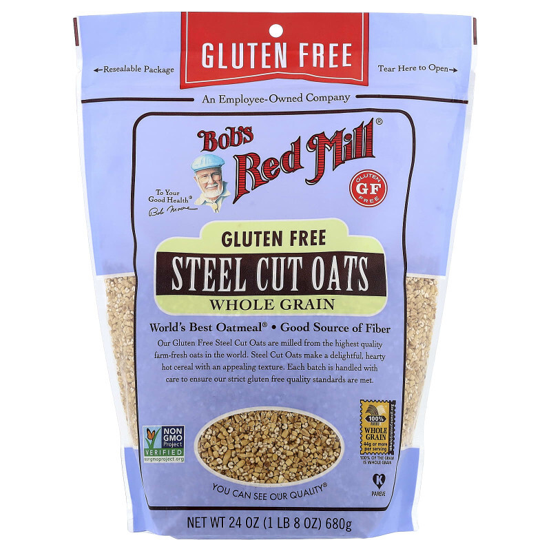 Steel Cut Oats Whole Grain Gluten Free 680 g Bob's Red Mil