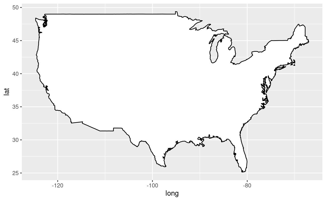Add State Border Ggplot Us Map Session 11 Spatial data visualization with ggplot2 BioDASH