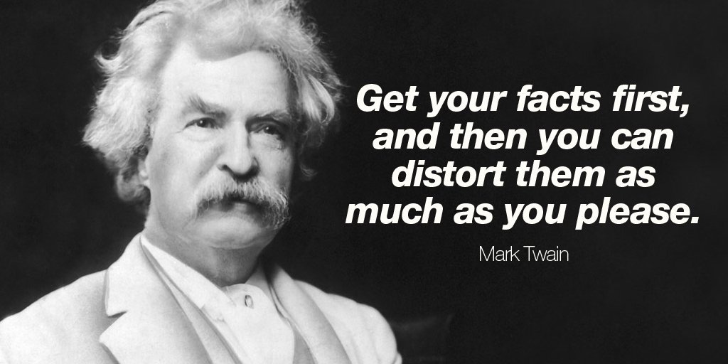 Mark Twain First Get Your Facts Straight positive quotes