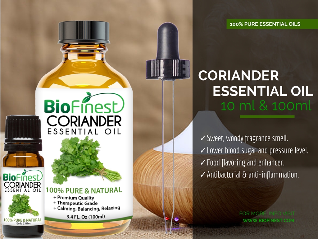 Coriander Essential Oil 100 Pure Undiluted Therapeutic Grade
