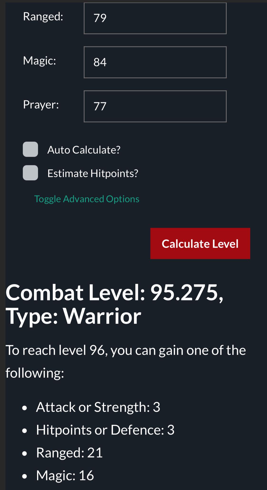OSRS Combat Calculator Master Your Combat Level with Precision