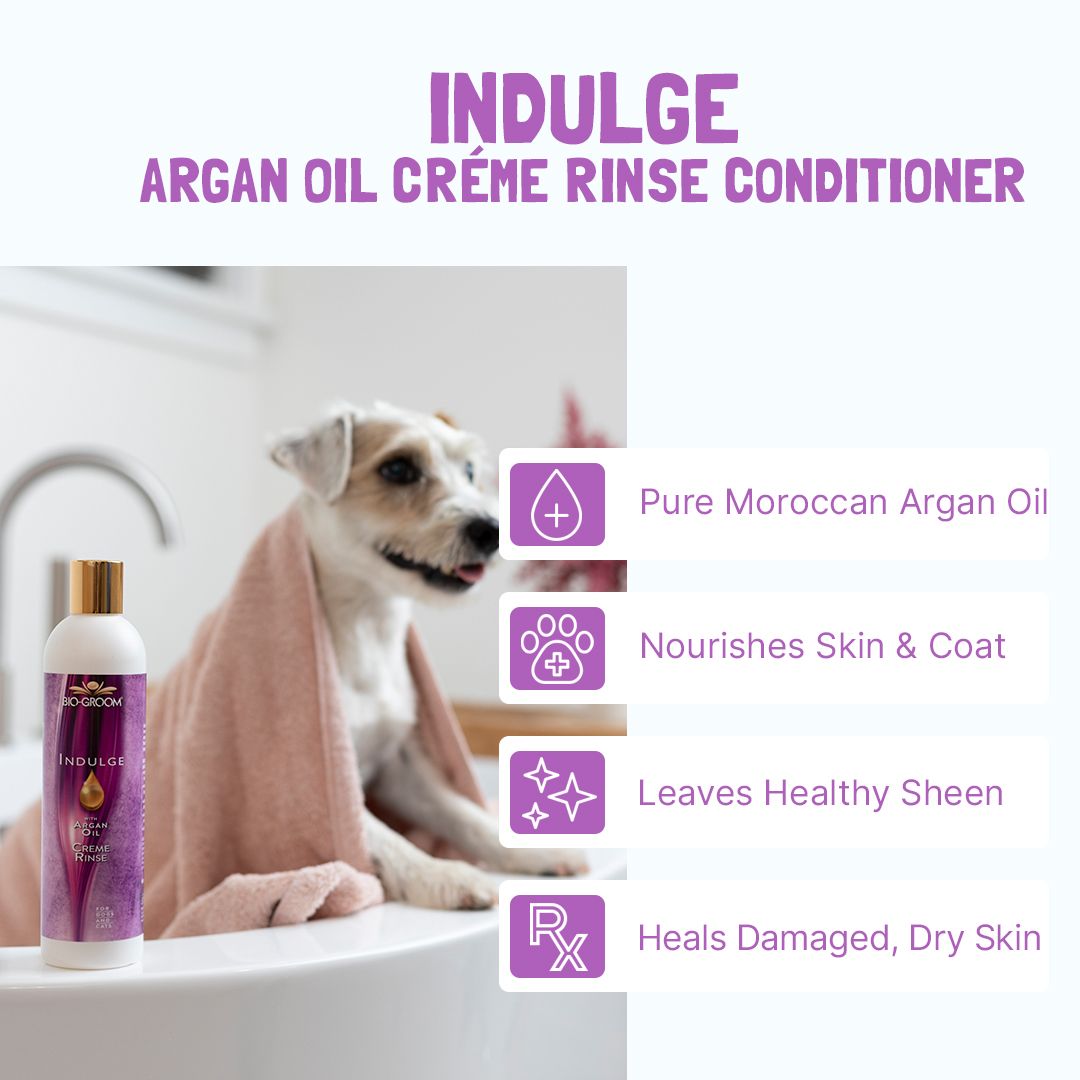 Indulge™ Argan Oil Creme Rinse Dog Conditioner BioGroom