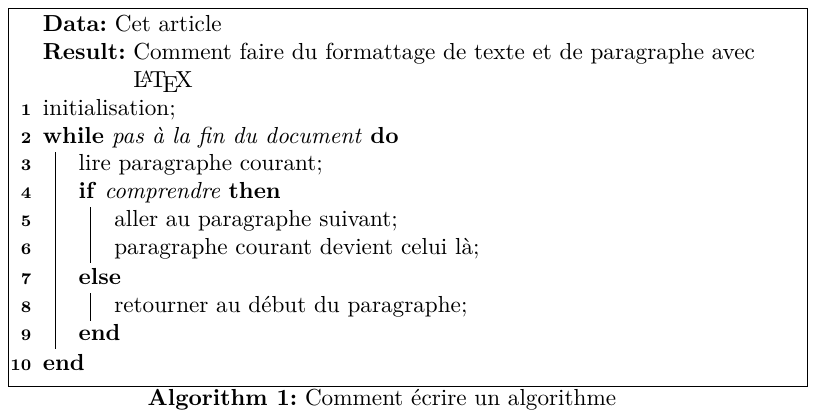 latex mise en forme