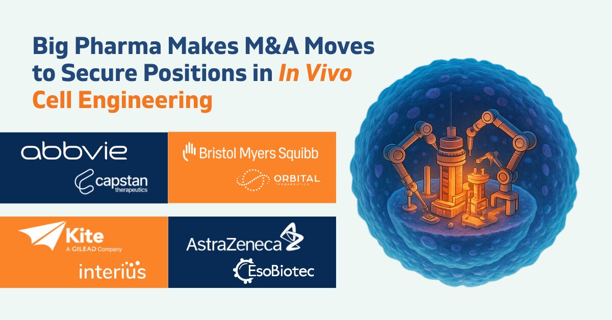 Big Pharma Makes M&A Moves to Secure Positions in In Vivo Cell