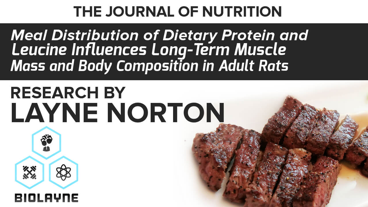 Layne Norton's latest research published in the Journal of Nutrition