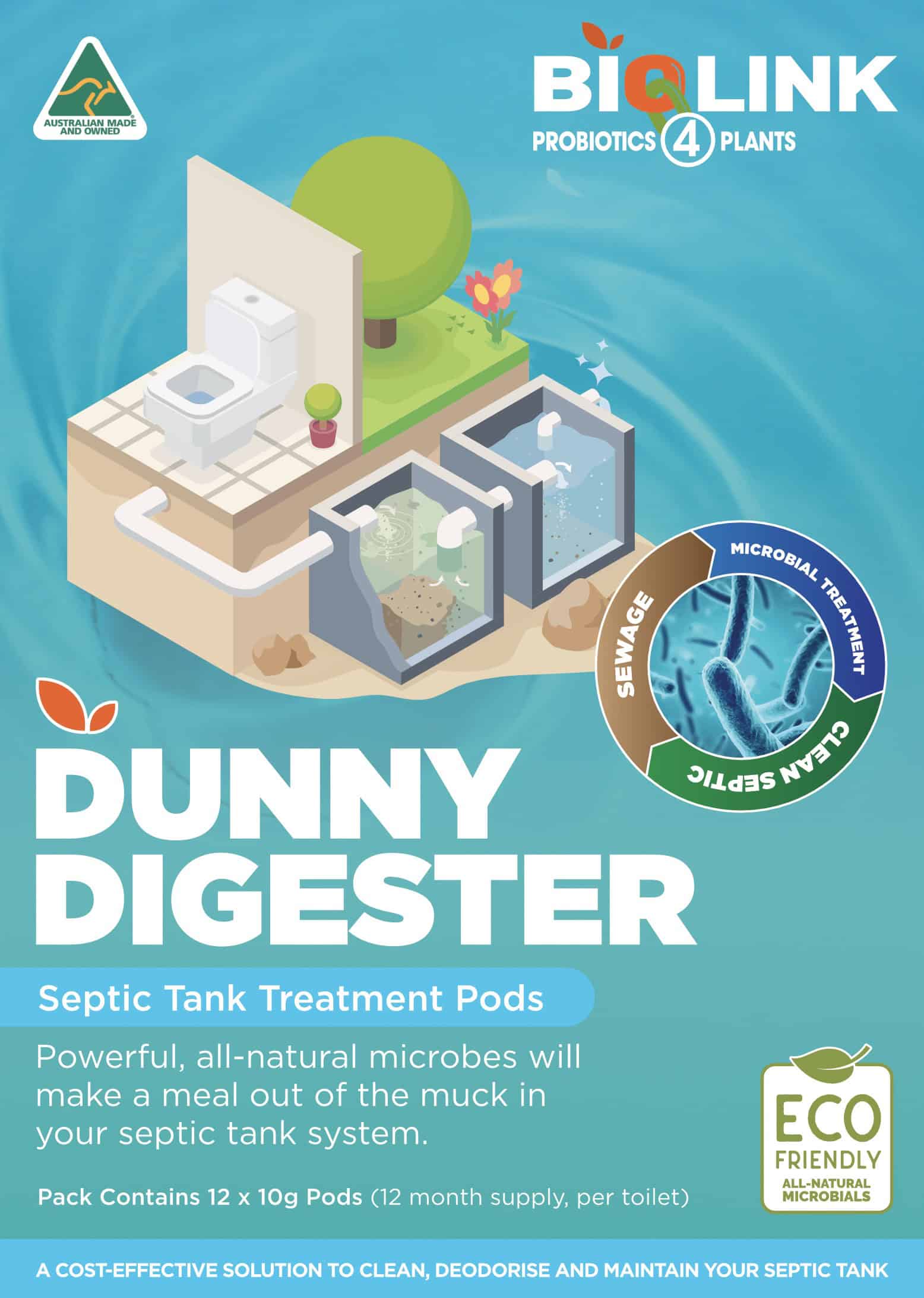 Dunny Digester Septic Tank Treatment Pods