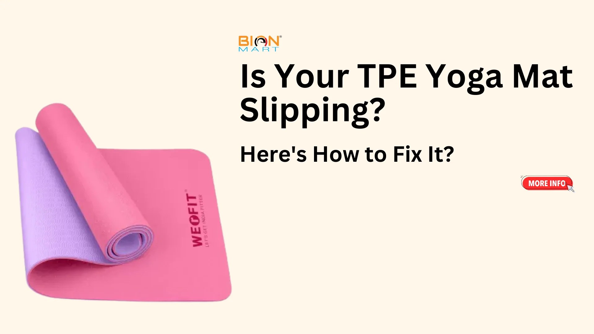 Is Your TPE Yoga Mat Slipping? Here's How to Fix It! Bionmart