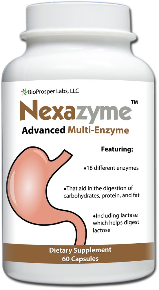 Nexazyme Advanced MultiEnzyme Supplement Bioprosper Labs