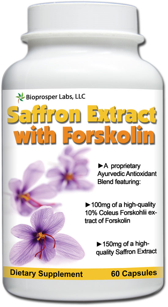 250mg Forskolin Extract and Saffron Extract Combo Weight Loss