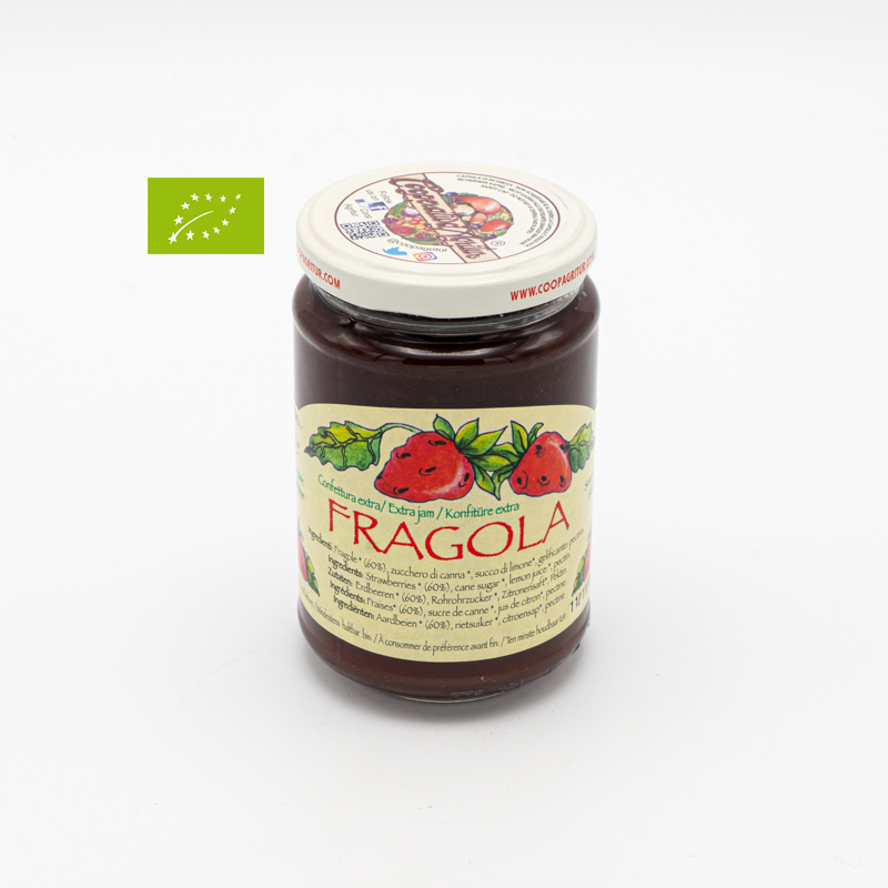 Organic Strawberry jam 330g Online Sale Caseificio Bio Reggiani