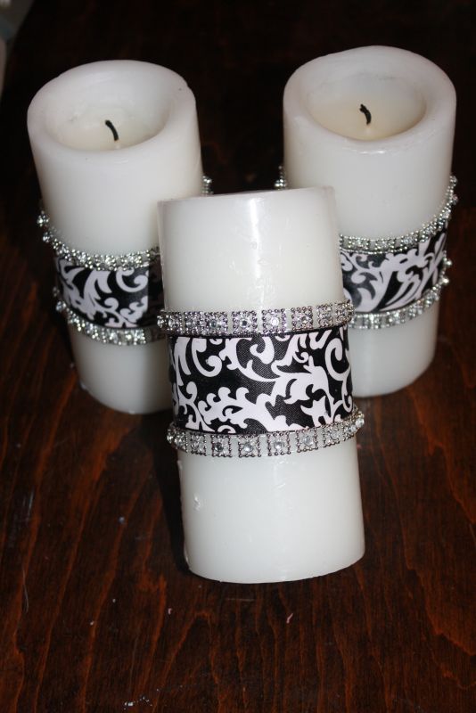 Black & White Damask Wedding Leftovers for Sale
