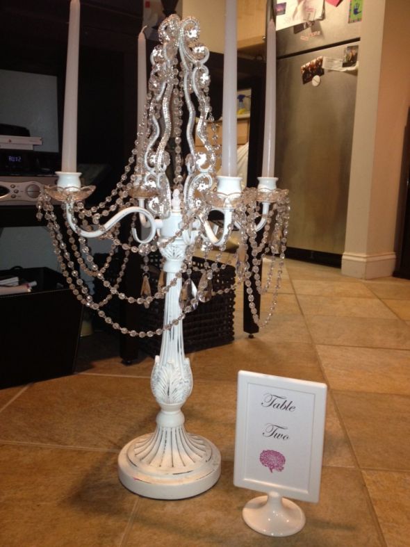 white candelabras at a fraction of the price! — The Knot Community
