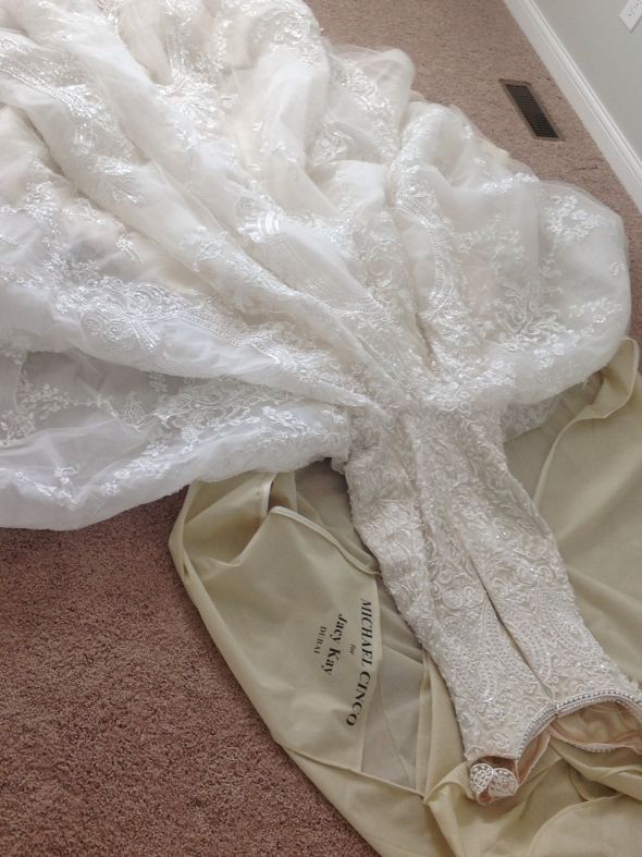 How to store a very large/heavy beaded gown?