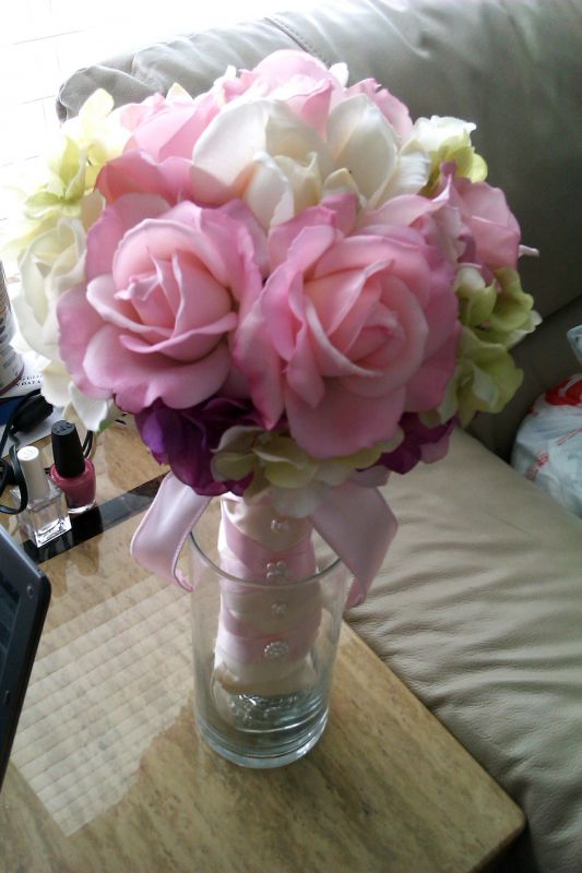 Ada E. Silva Hobby Lobby Bridal Flowers / Large floral arrangement