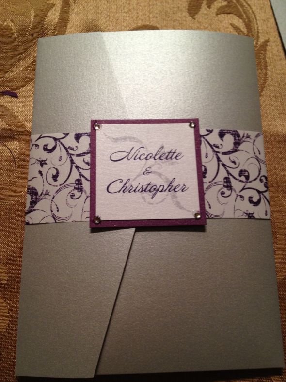 Our DIY pocketfold invites! Weddingbee Photo Gallery