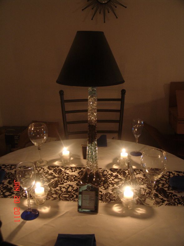 Lampshade Centerpieces Weddingbee Photo Gallery