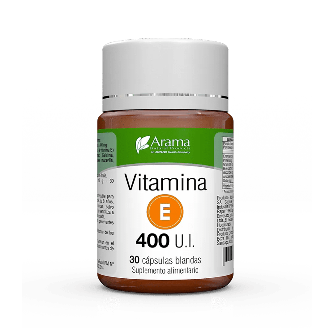 VITAMINA E 400 UI FRASCO X 30 CAPS BLAND. ARAMA Biosphare