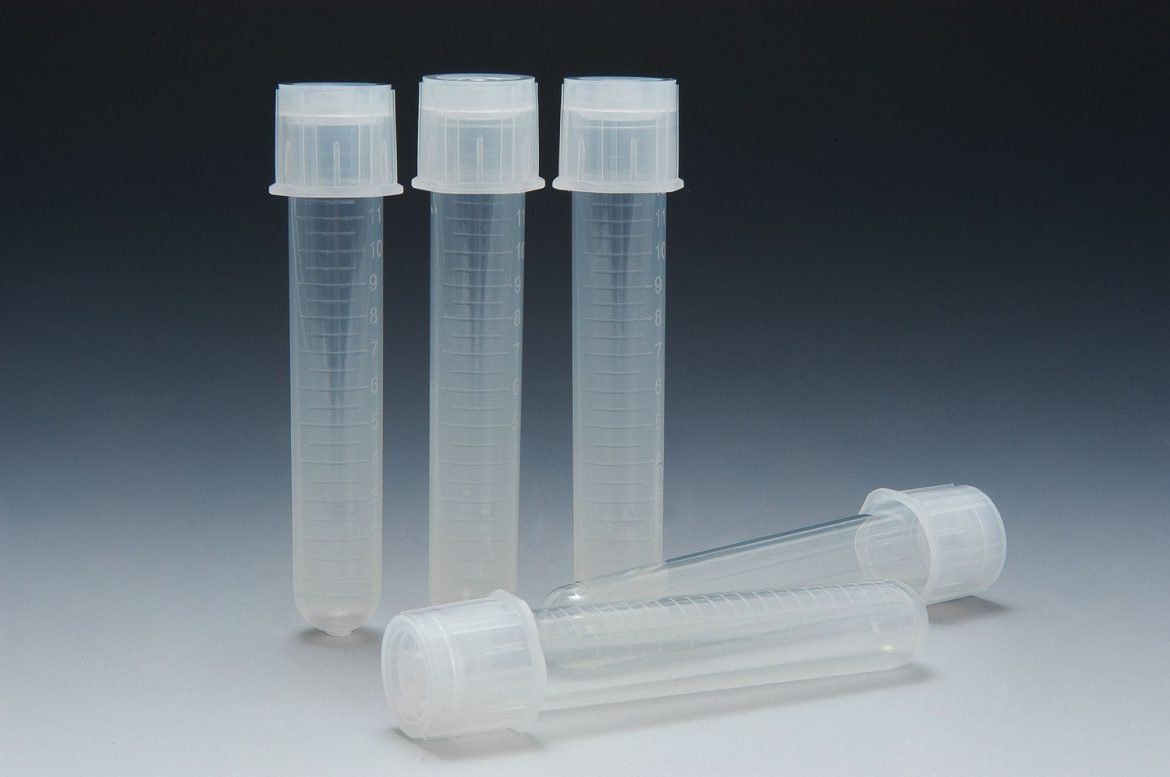 Snap cap tube PP, round bottom, vol. 14ml, 2position PE cap, 17x100mm