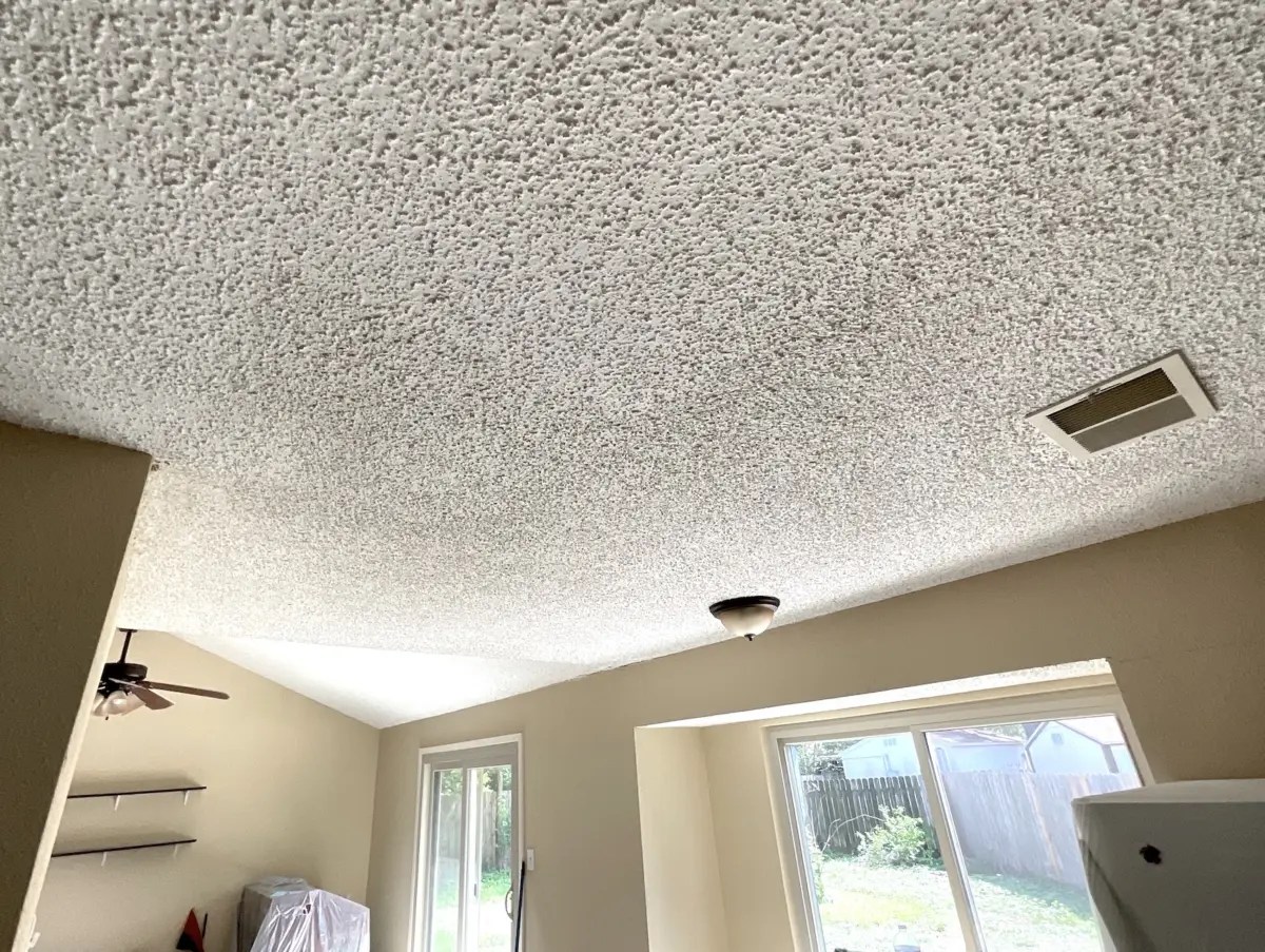 What does asbestos popcorn ceiling look like? Home Biotesting