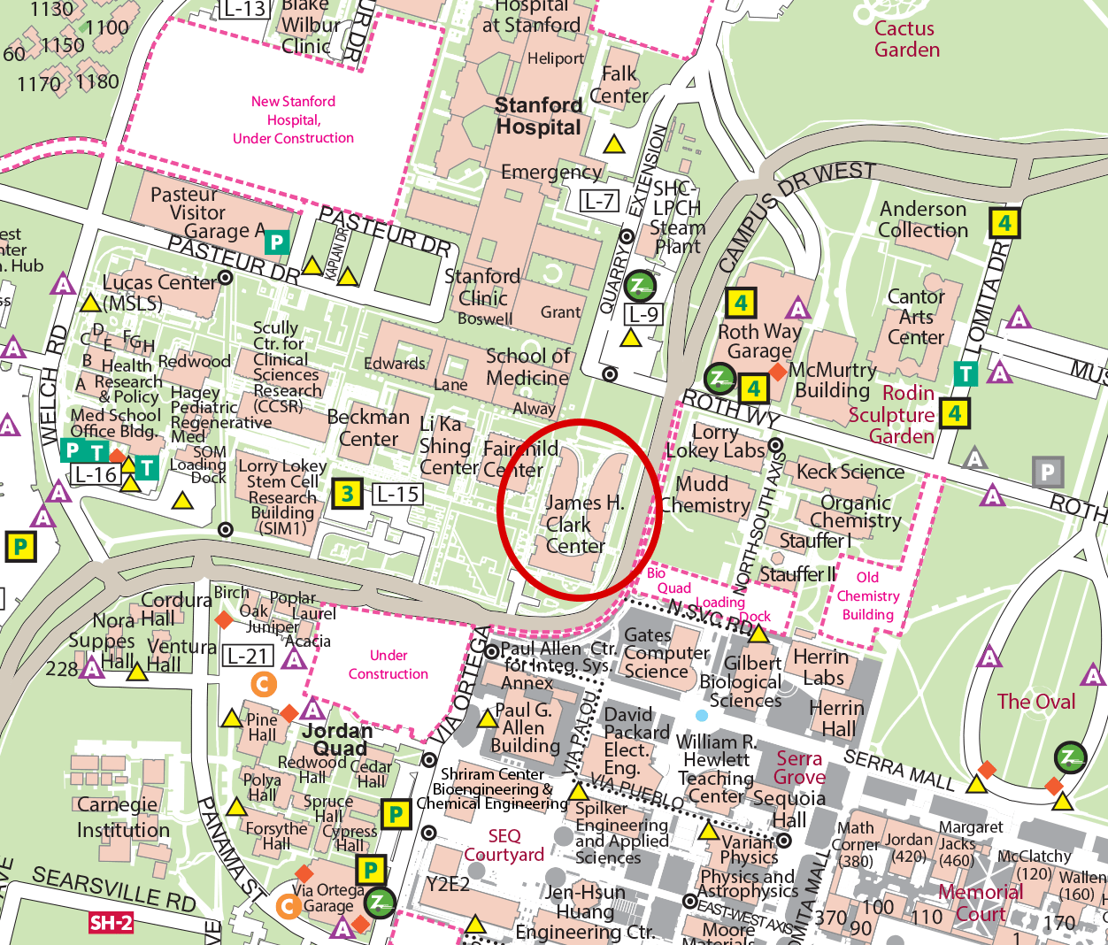 Stanford University Campus Map