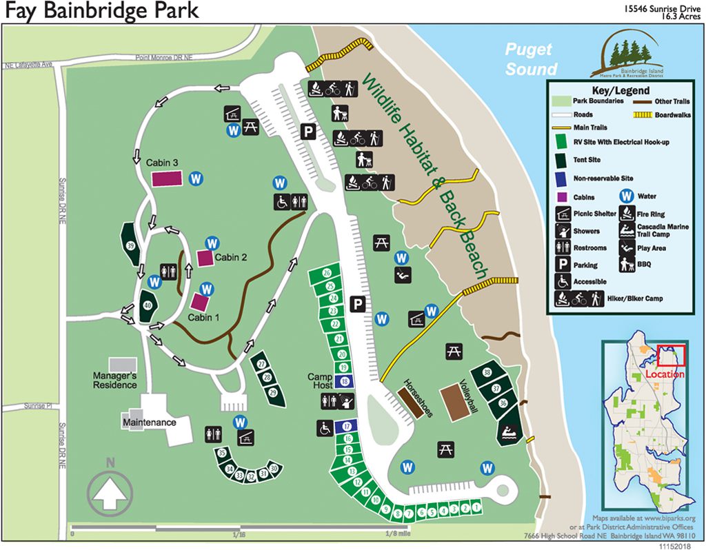 Fay Bainbridge Park Campground Bainbridge Island Metro Park