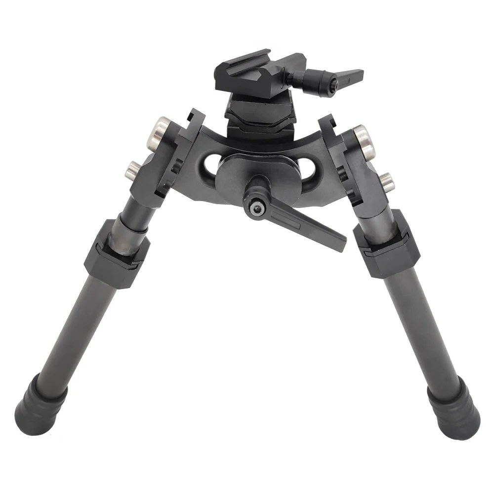 Tactical LRA Carbon Fiber Bipod with 360° Rotating bipod Adapter