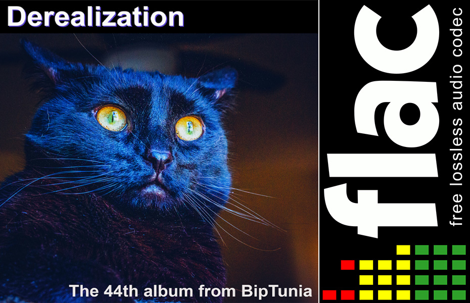 TORRENT FLAC Lossless “DEREALIZATION.” BipTunia Album 44. upload by artist BIPTUNIA