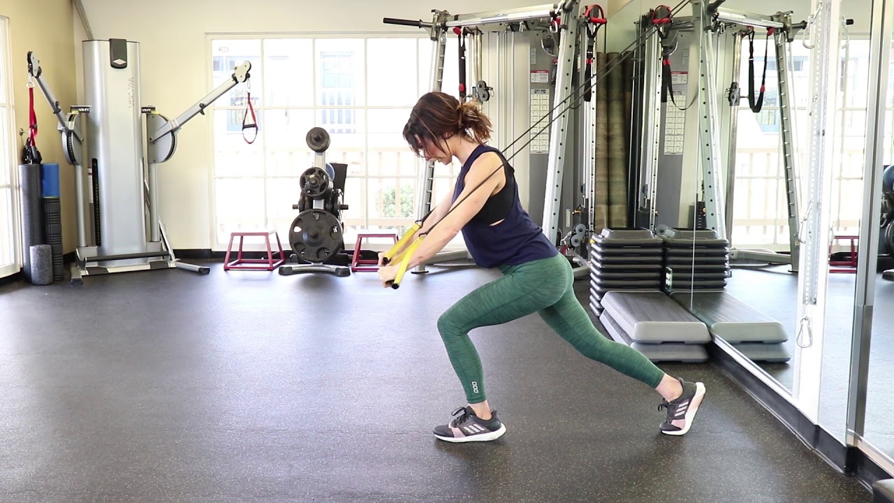 Decline Chest Press With Resistance Bands