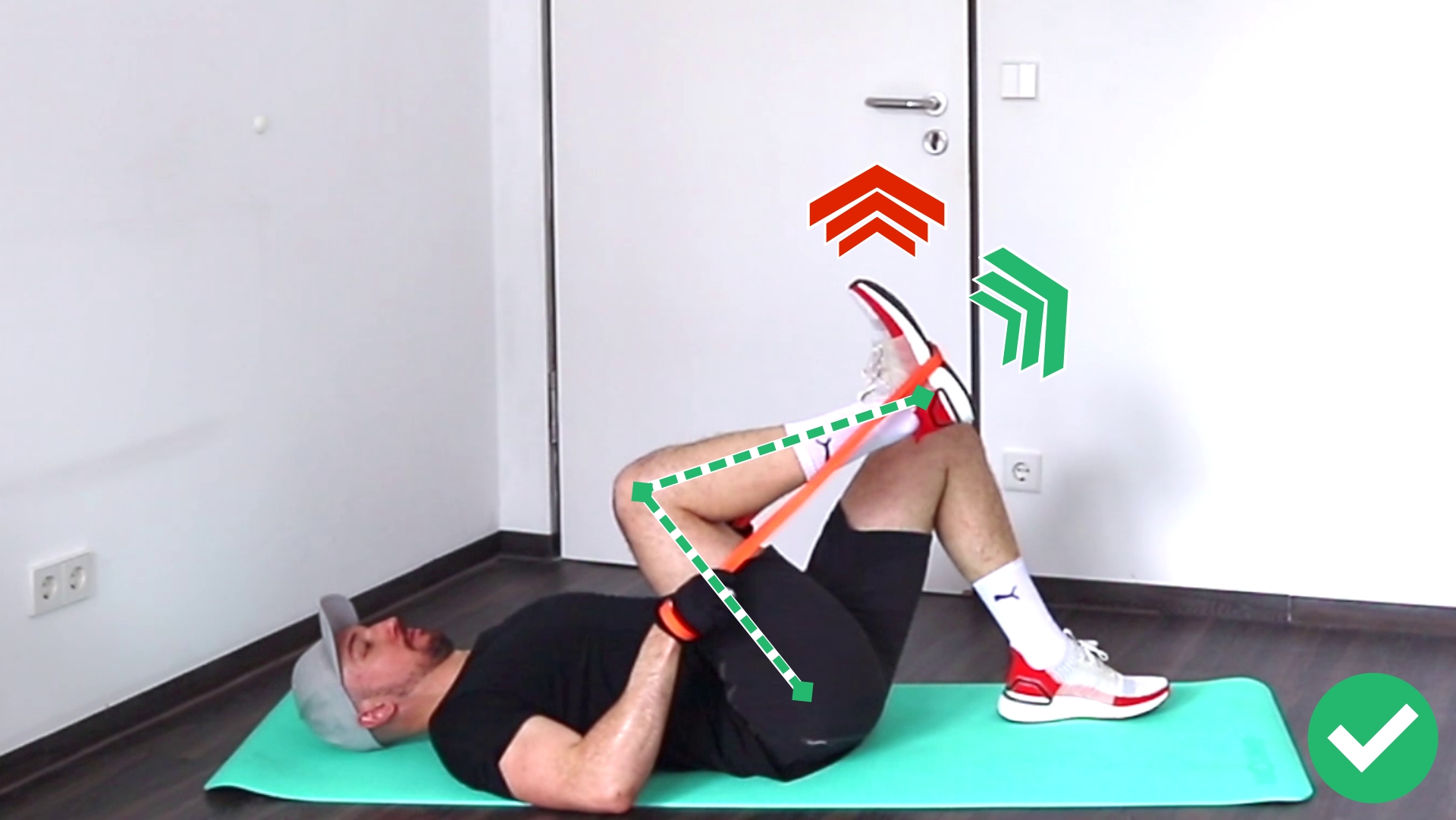 Leg Press With Resistance Bands BiqBandTraning