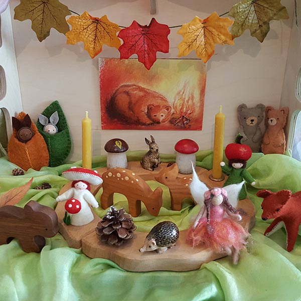 Creating a Nature Table Birch & Bear