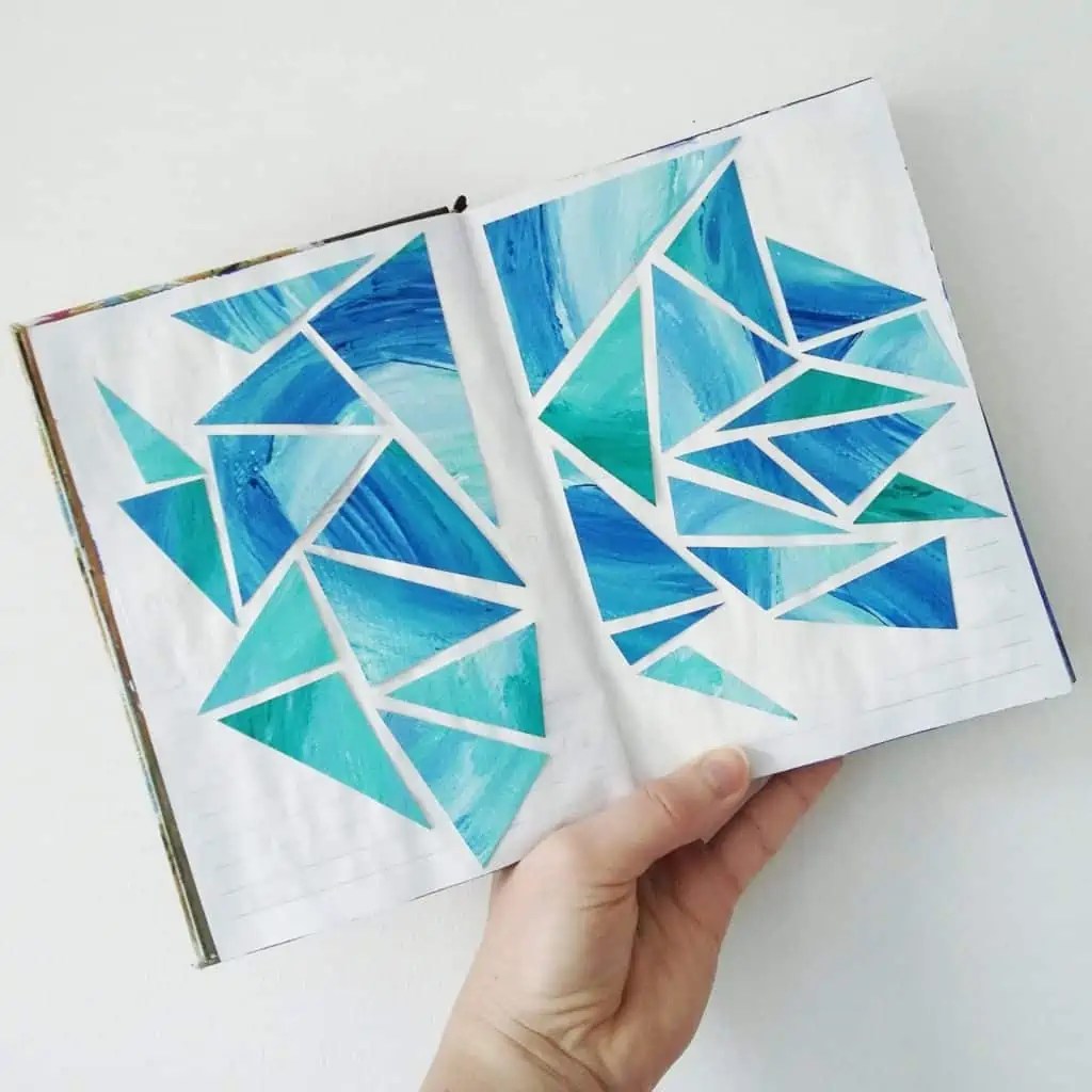 How To Make Your Own Abstract Collage Art Birch And Button