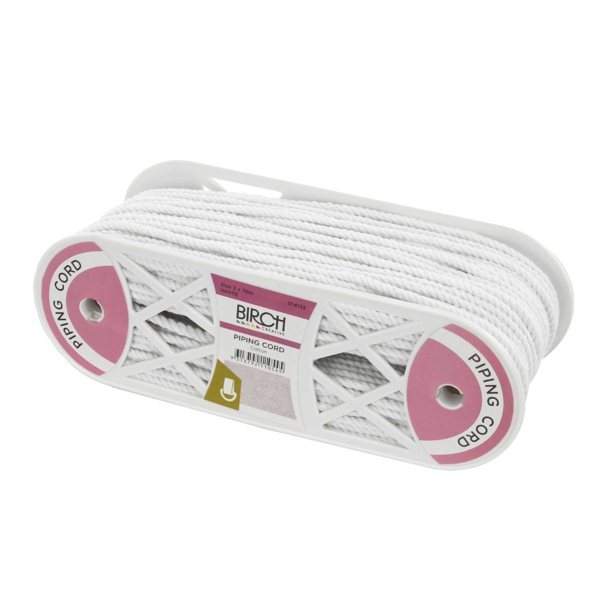 PIPING CORD SIZE 3 WHITE 5.5MM X 75MT » Birch Wholesale