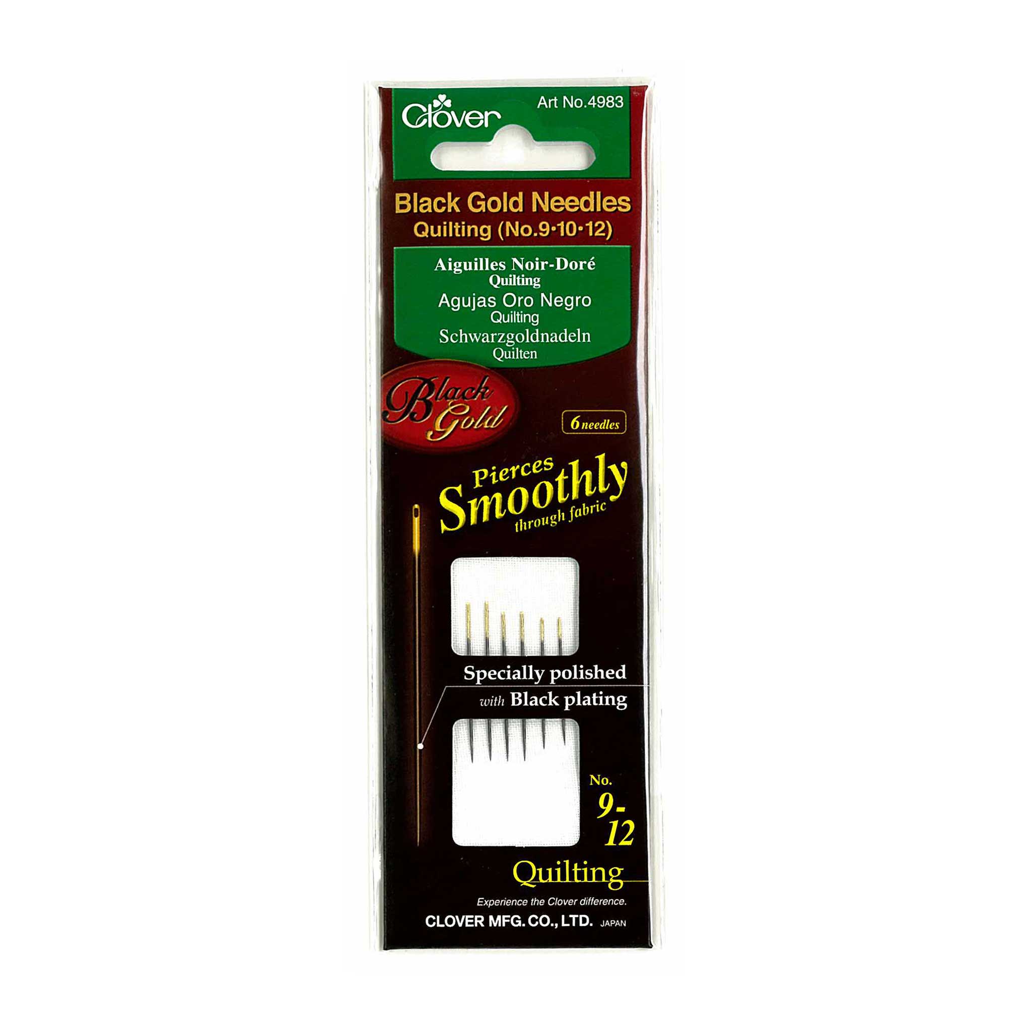 CLOVER BLACK GOLD NEEDLES QUILTING ASST 4983 » Birch Wholesale