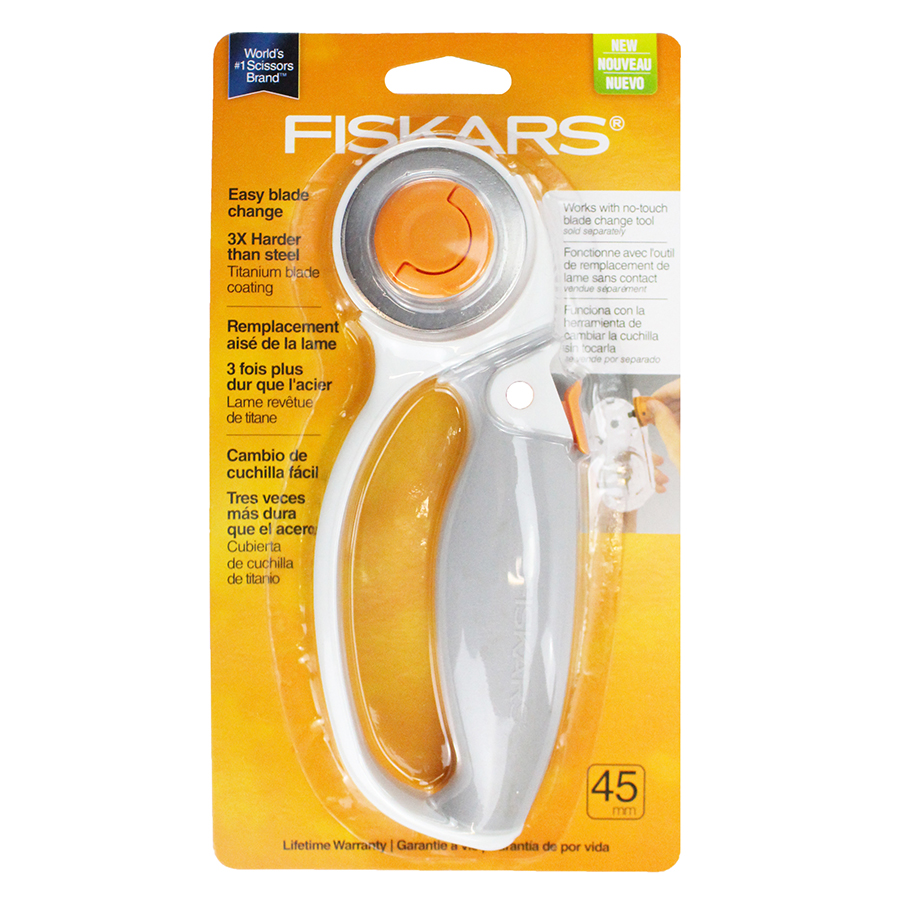 FISKARS EASY BLADE CHANGE 45MM ROTARY CUTTER » Birch Wholesale