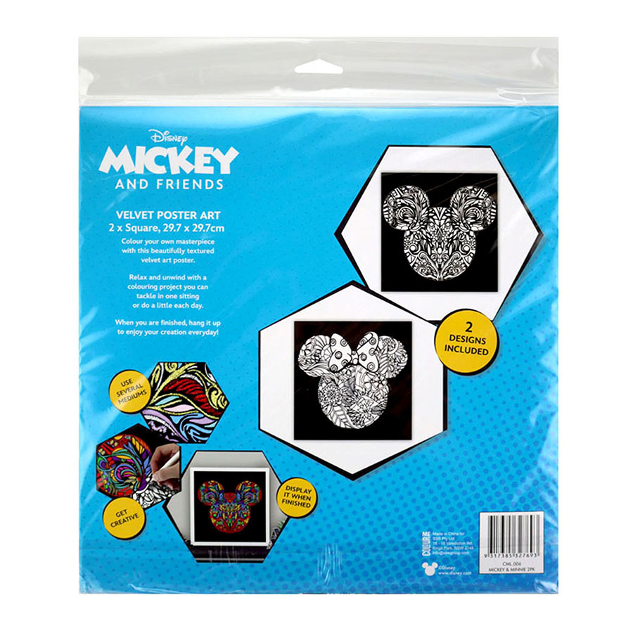 VELVET ART POSTER MICKEY AND MINNIE » Birch Wholesale
