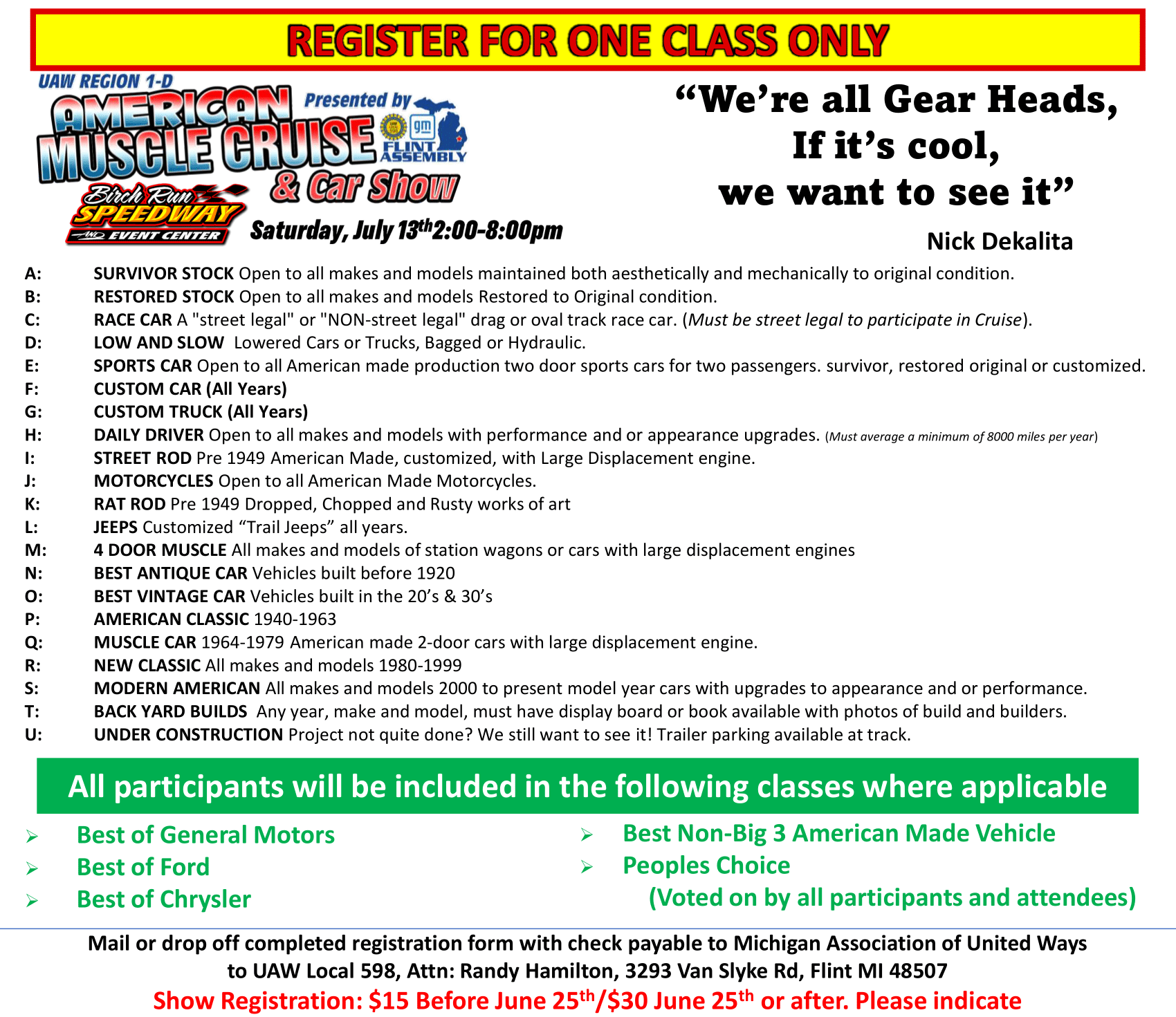 Birch Run Muscle Car Show