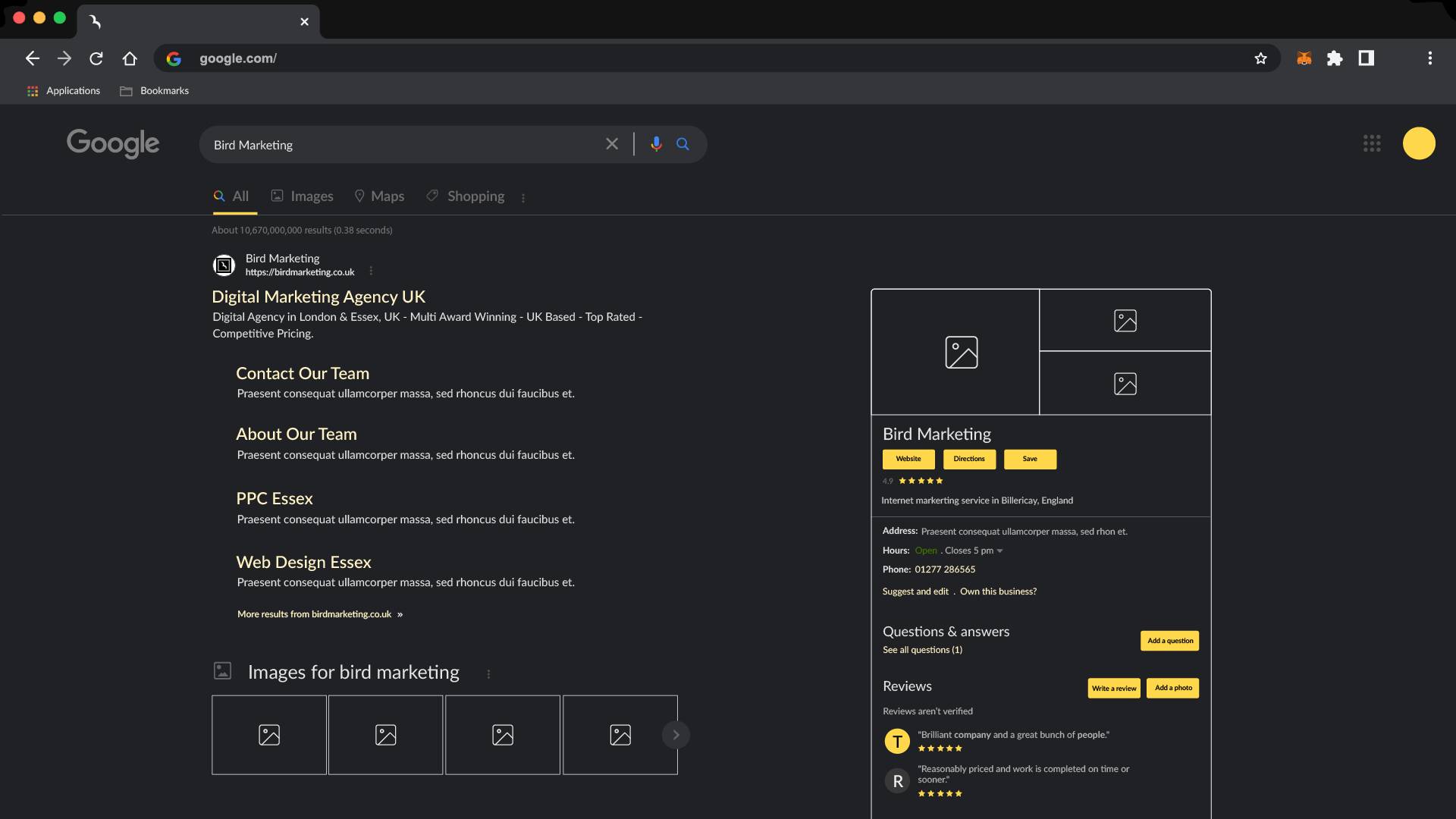 Accountant Digital Marketing Agency UK Bird Marketing