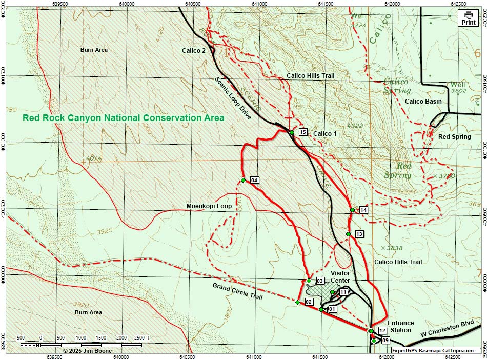 Red Rock Canyon Scenic Loop Ride with GPS