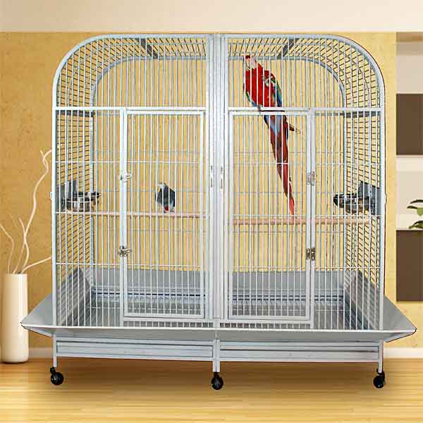 Piilani Plantation Double Parrot Cage with Divider, Double Bird Cages