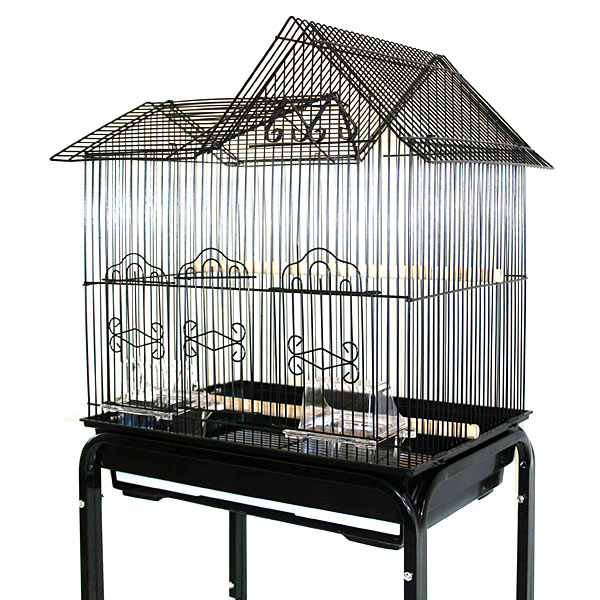 Kama Krib Housetop Small Bird Cage Parakeet Bird Cages and Small Bird