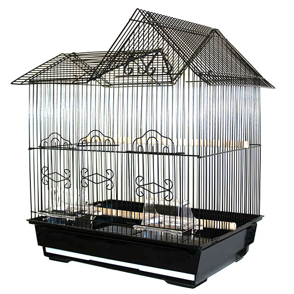 Kama Krib Housetop Small Bird Cage Parakeet Bird Cages and Small Bird