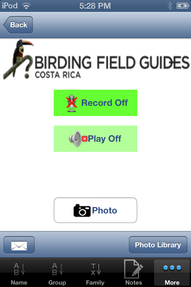 Version 2.0 of the Costa Rica Bird App just released