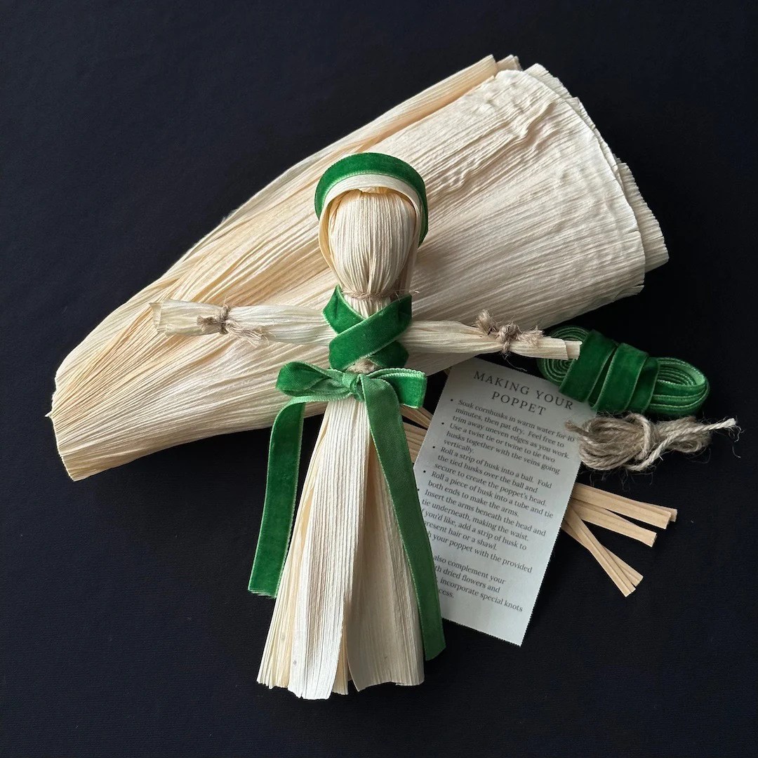 Poppet Supplies Corn Husk Doll Kit Birdmoss