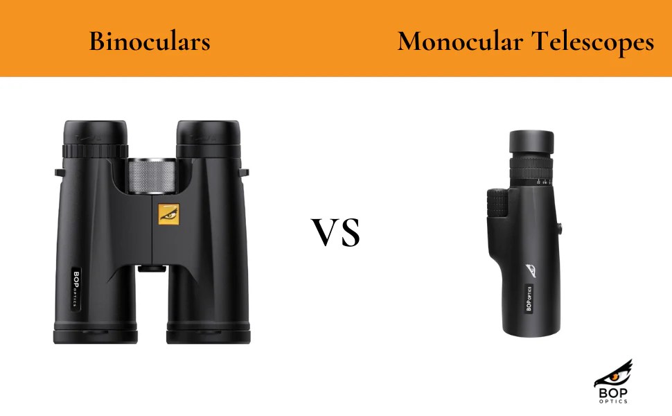Binoculars vs Monocular Telescopes (Monoculars) BirdsofPreyOptics