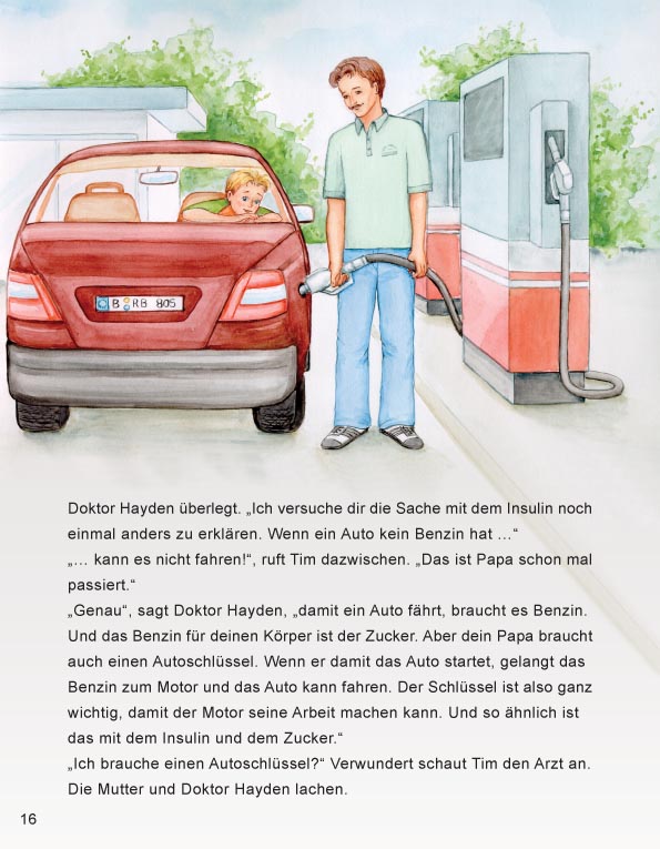 Leseprobe Diabetesbuch "Ein Schlüssel für Tim" biribuecher